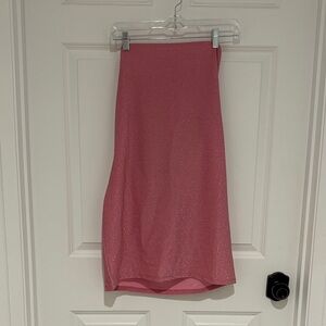 H&M Shimmering Pink Pencil Skirt